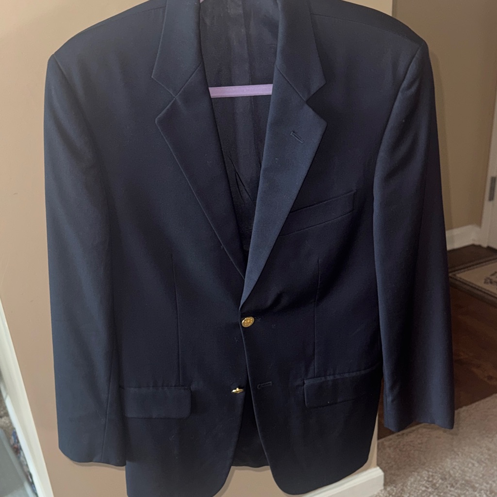Joseph  Feiss Navy Blazer With Gold Buttons